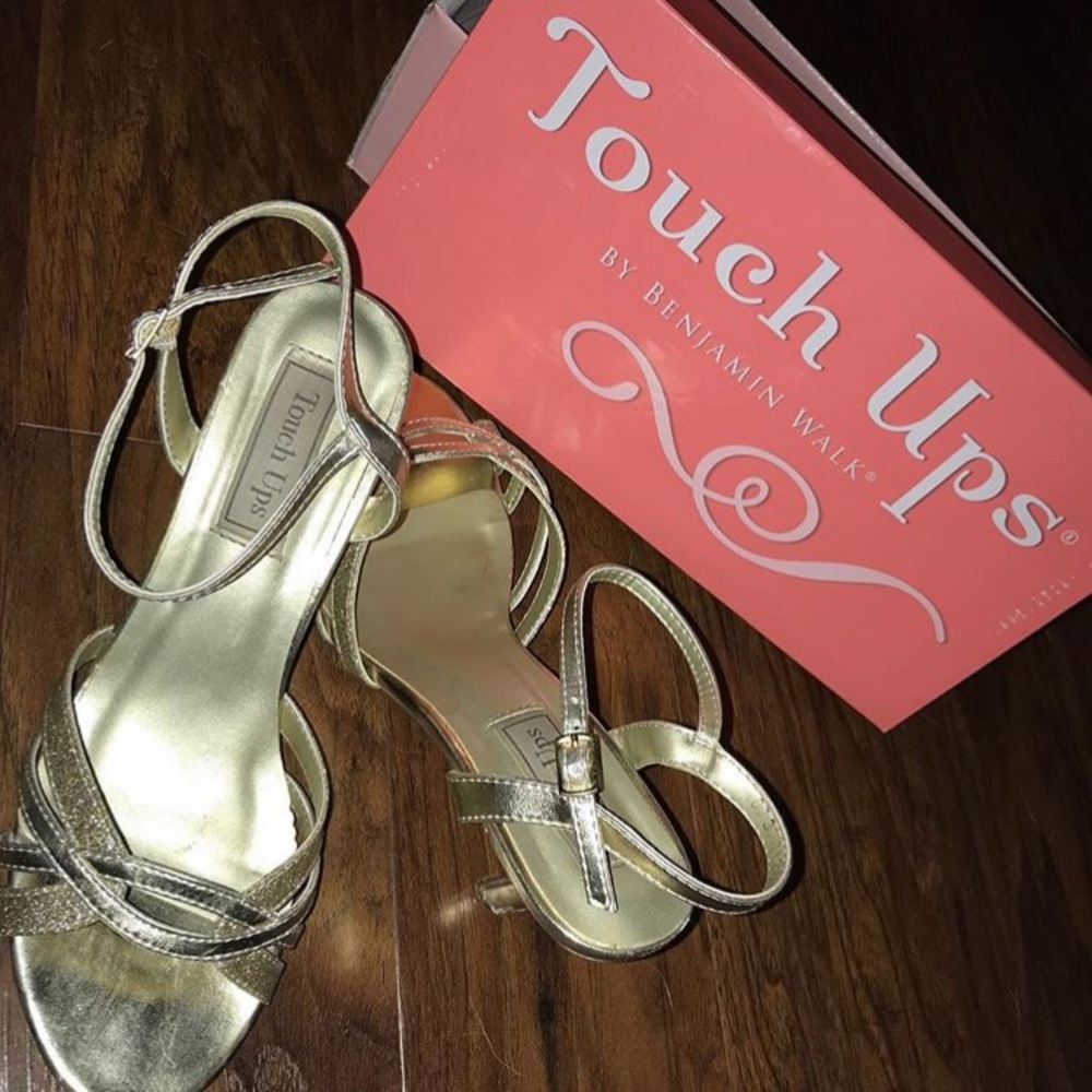 champagne heels, 2 5/8 inch heel